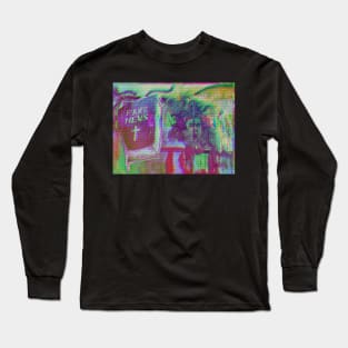 Fake News Medusa Street Art v2 Long Sleeve T-Shirt